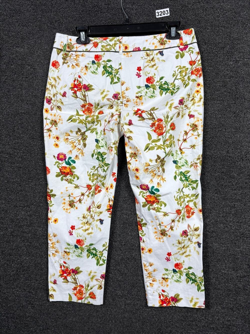 Disney Alice Through The Looking Glass Pants Womens 6 Floral Designer Pattern